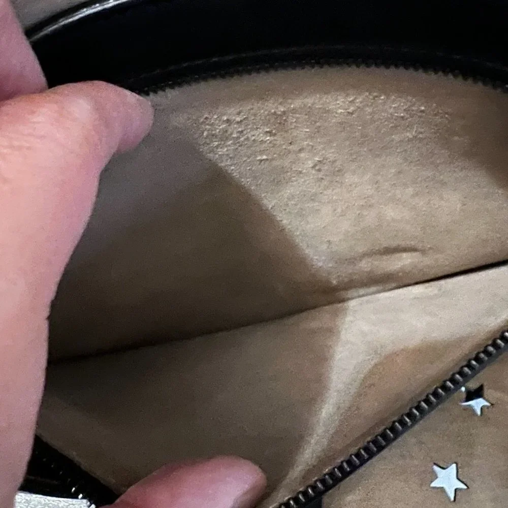 ** JIMMY CHOO Pimlico Star Punching Shoulder Open Tote Bag ** - Picture 10 of 16